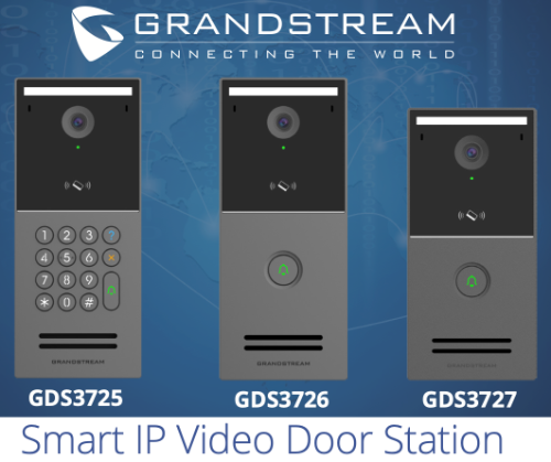 Grandstream GDS3725 GDS3726 GDS3727 Smart IP Video Door Stations